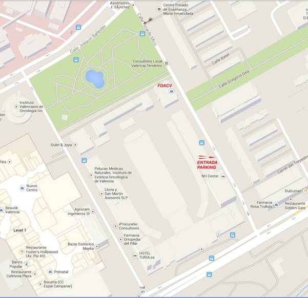 mapa parking